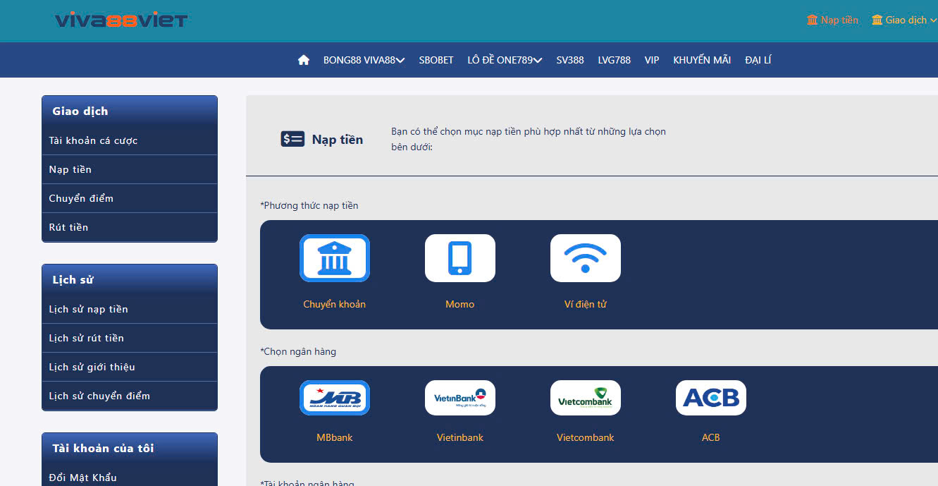 Chọn ngân hàng chuyển tiền Chọn ngân hàng chuyển tiền